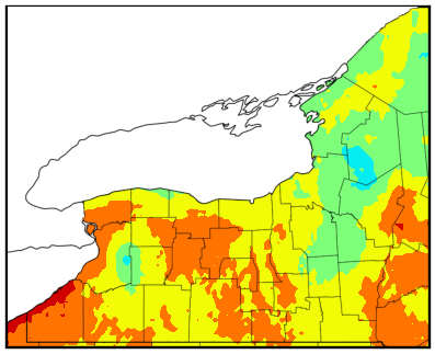 Western NY gdd difference map